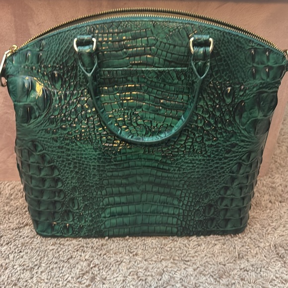 Brahmin Large Duxbury Satchel in Emerald Melbourne - Picture 2 of 4